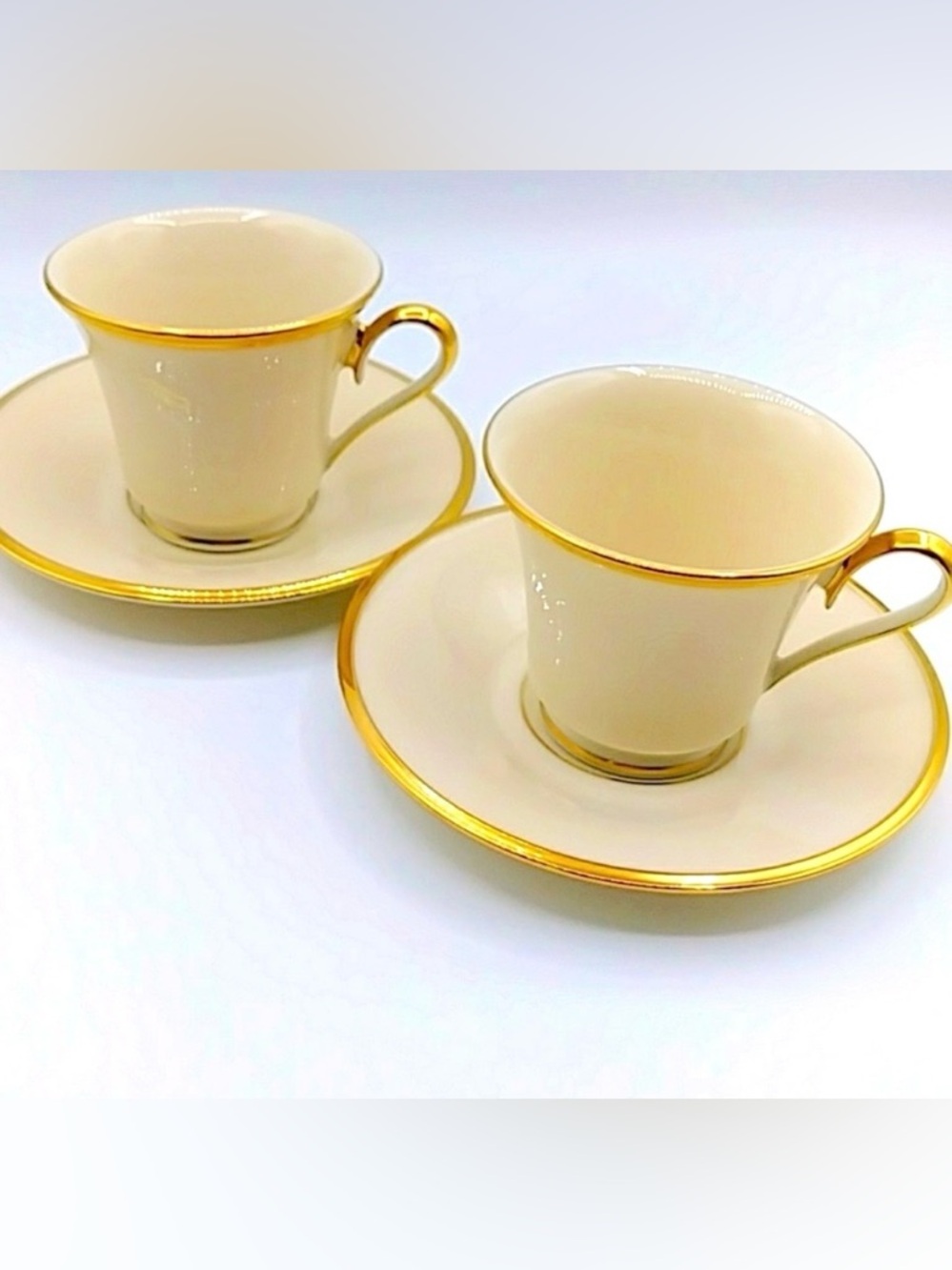 🌞HP! 2 Lenox Eternal Cup & Saucer Sets. USA